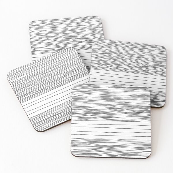 Item preview, Monochrome black and white graphic stripe minimalist style  designed and sold by FrancesPoff.