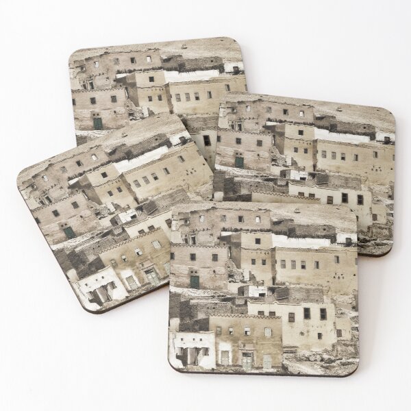 Item preview, Qurna old town, traditional architecture, Black and white, vintage, Luxor West bank, Egypt photography designed and sold by art-of-egypt.