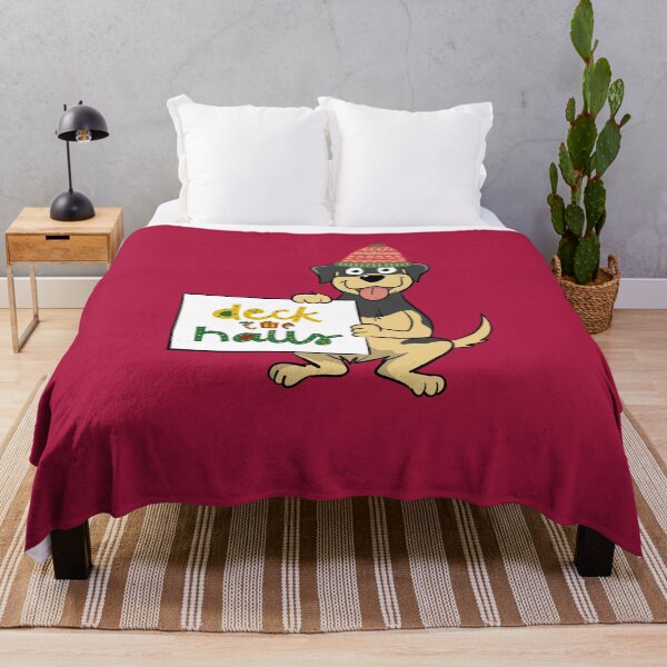 Item preview, Deck the halls - Holiday dog designed and sold by kookycomet.