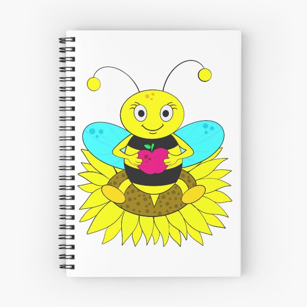 Artikelvorschau, Biene auf Sonnenblume mit Apfel entworfen und verkauft von magicmandy.