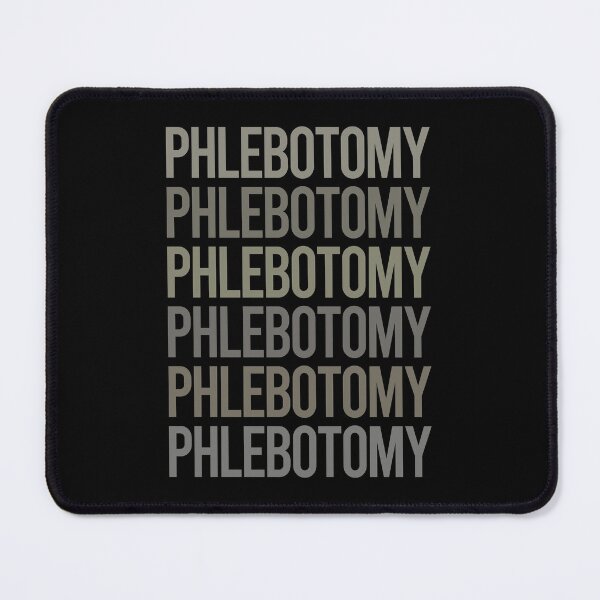 Item preview, Gray Text Art Phlebotomy Phlebotomist designed and sold by TartSpiderWeb.