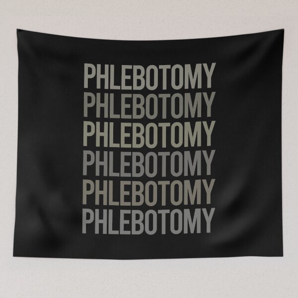 Item preview, Gray Text Art Phlebotomy Phlebotomist designed and sold by TartSpiderWeb.