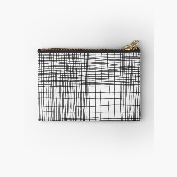 Item preview, Monochrome black and white graphic plaid minimalist style I designed and sold by FrancesPoff.