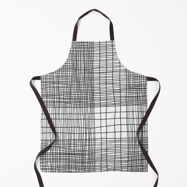 Item preview, Monochrome black and white graphic plaid minimalist style I designed and sold by FrancesPoff.