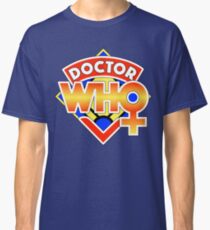 4th Doctor Logo with a Twist (in Color) Classic T-Shirt