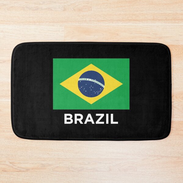 Item preview, Brazil Flag - Bandeira do Brasil With Text (On Black) designed and sold by STUDIO-72.