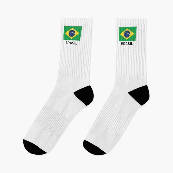 Artikelvorschau, Bandeira do Brasil mit Text (auf Weiß) entworfen und verkauft von STUDIO-72.
