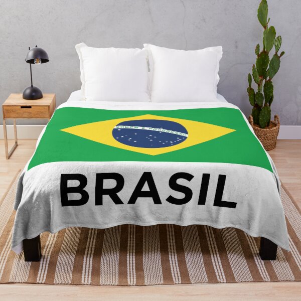 Artikelvorschau, Bandeira do Brasil mit Text (auf Weiß) entworfen und verkauft von STUDIO-72.