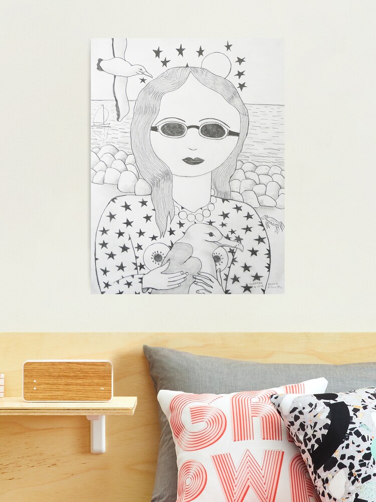 Aperçu 1 sur 3. Impression photo avec l'œuvre Femme à lunettes créée et vendue par jeanpaulperrenx.