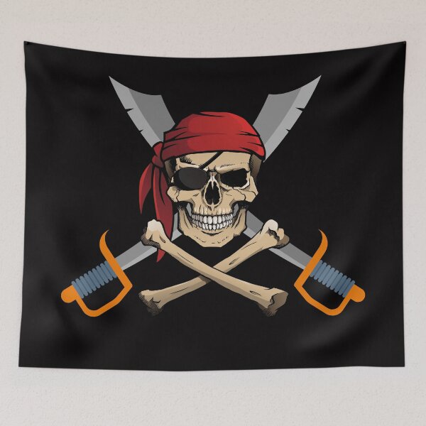 Item preview, Pirate Skull And Sword designed and sold by ArtOfStars.