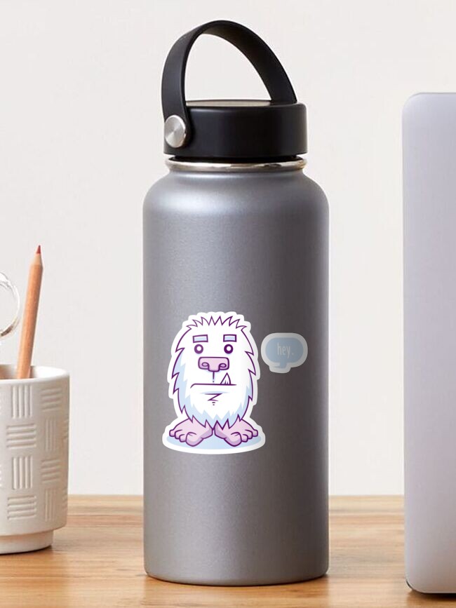 Thumbnail 1 of 3, Sticker, Yeti In A Snowstorm designed and sold by strangethingsA.