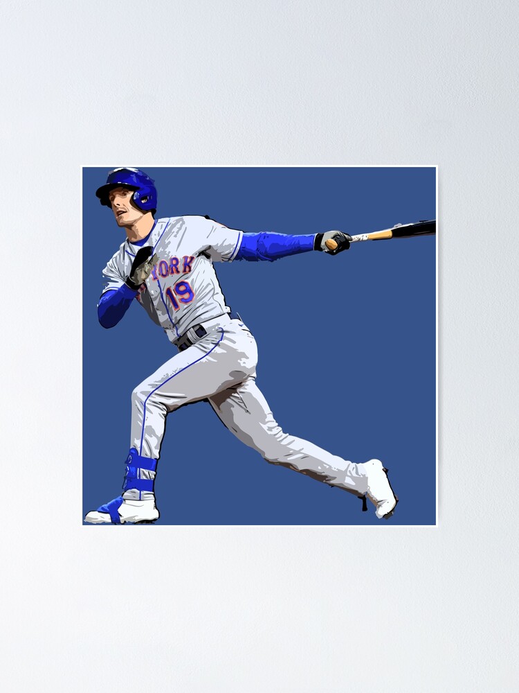 Mark Canha Baseball Paper Poster Mets