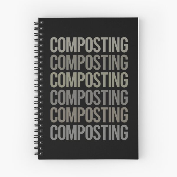 Item preview, Gray Text Art Composting Compost Composter designed and sold by TartSpiderWeb.