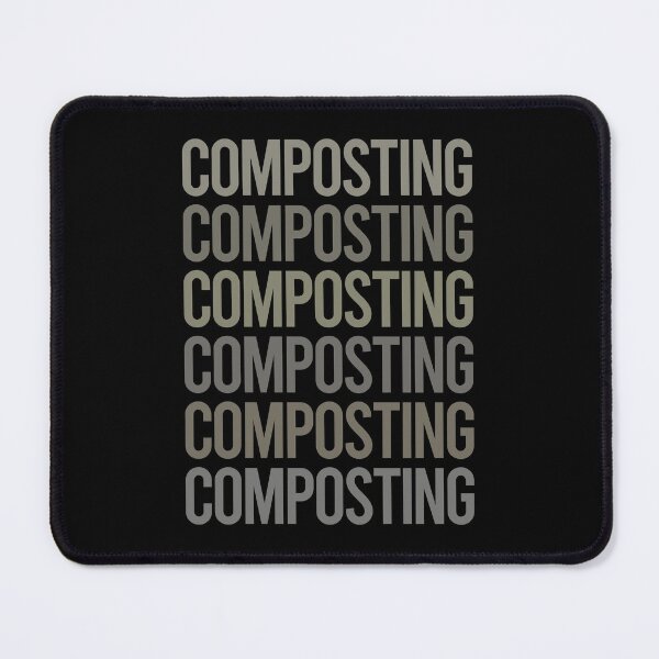 Item preview, Gray Text Art Composting Compost Composter designed and sold by TartSpiderWeb.