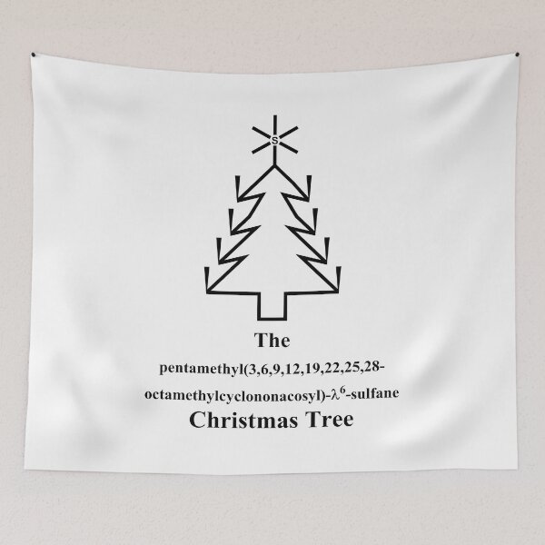 Item preview, Christmas Tree - IUPAC nomenclatur - chemistry joke designed and sold by Marcel Wirth.