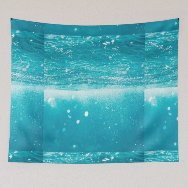Item preview,  Cute colourful blue sea or ocean and blue sky design designed and sold by BEAUTY ⭐⭐⭐⭐⭐.