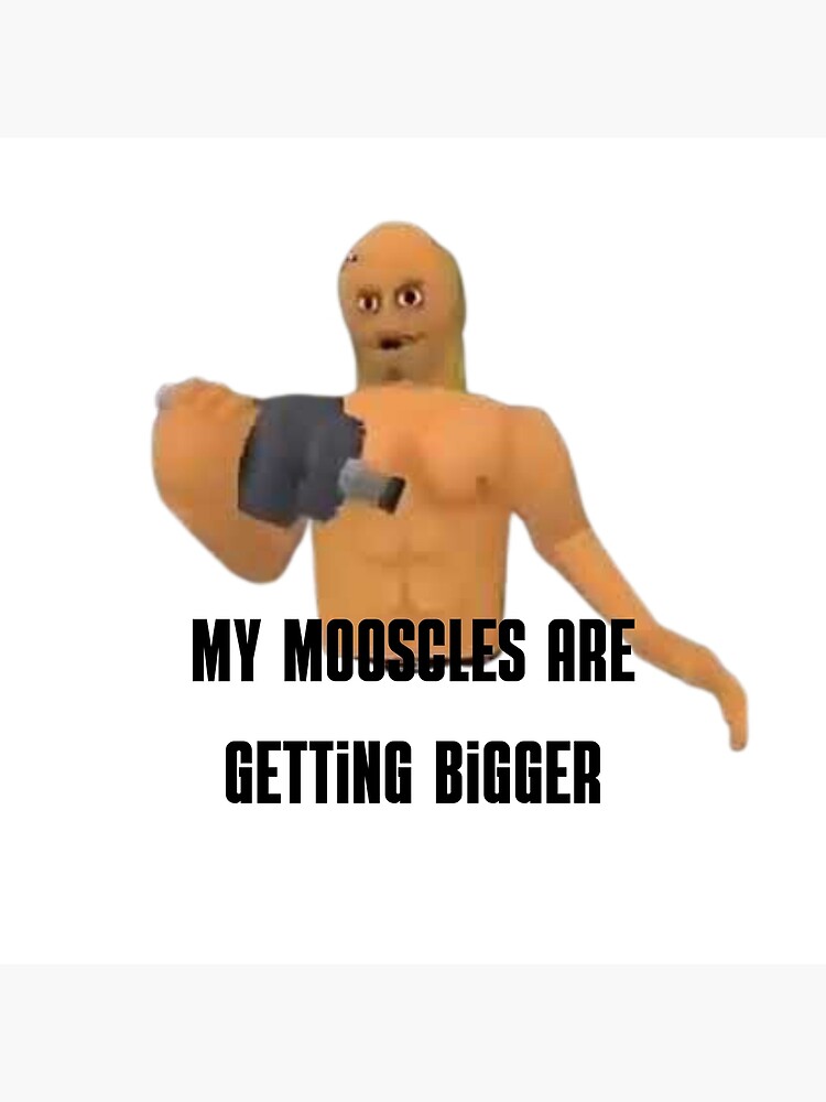 my-mooscles-are-getting-bigger-meme-photographic-print-for-sale-by