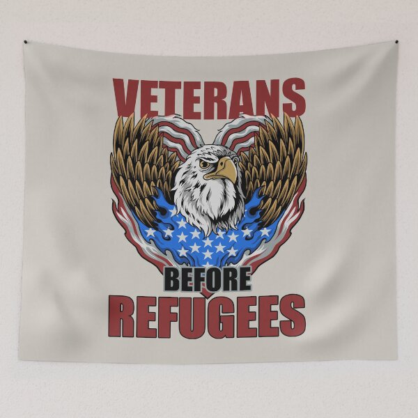 Item preview, Veterans Before Refugees designed and sold by Makeyouhappy11.