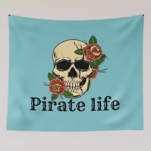 Item preview, Pirate Life and Pirate Skull designed and sold by ArtOfStars.