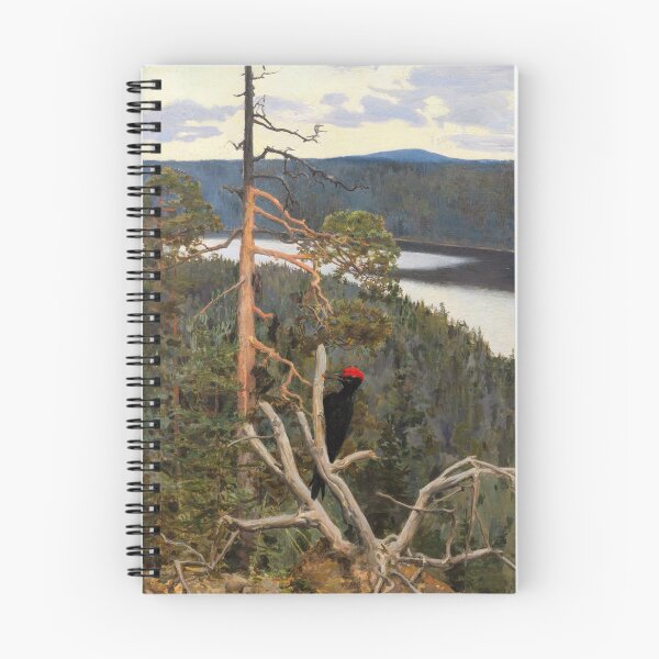 Item preview, Akseli Gallen-Kallela - Great Black Woodpecker 1894 designed and sold by PaintingArtwork.