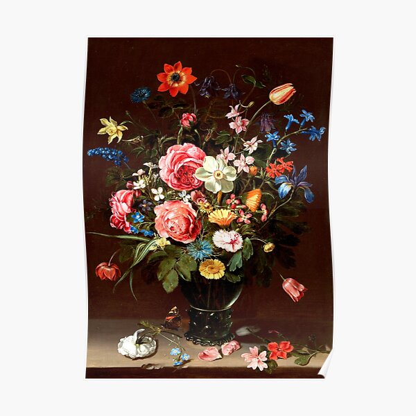 "A Bouquet of Flowers, Clara Peeters " Poster for Sale by micaroline Redbubble