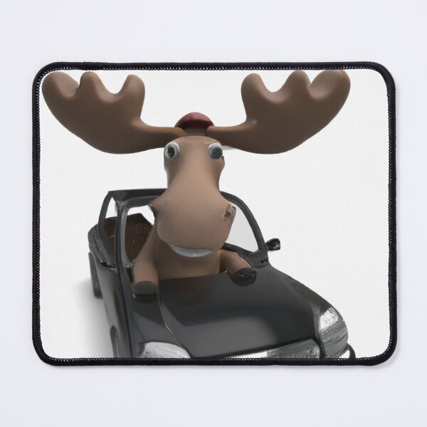 Item preview, Cartoon Moose in a Car designed and sold by Richard Allen.