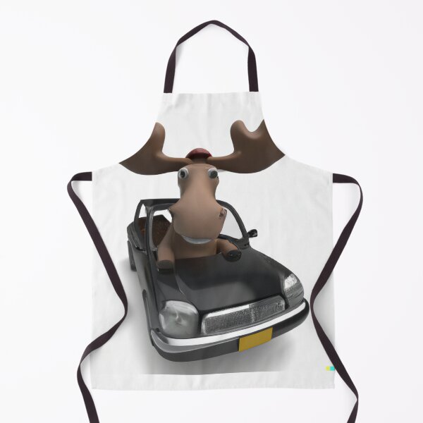 Item preview, Cartoon Moose in a Car designed and sold by Richard Allen.
