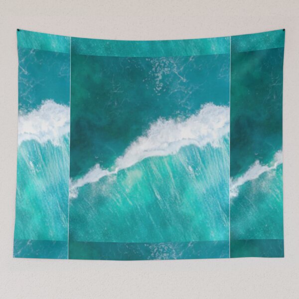 Item preview,   Cute colourful blue sea or ocean and blue sky design designed and sold by BEAUTY ⭐⭐⭐⭐⭐.