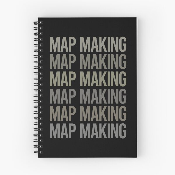 Item preview, Gray Text Art Map Making Mapmaking Cartography Cartographer designed and sold by TartSpiderWeb.