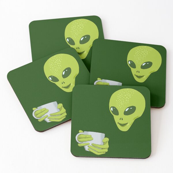 Item preview, I'M ONLY HERE FOR THE COFFEE - ESPRESSO ALIEN designed and sold by Danicus666.