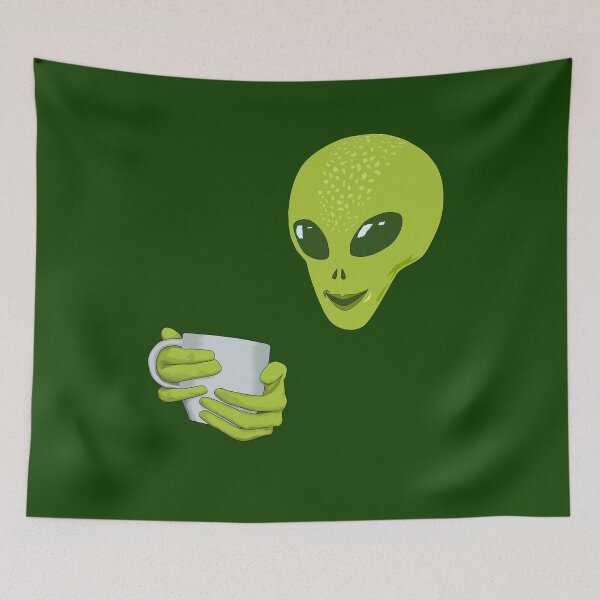 Item preview, I'M ONLY HERE FOR THE COFFEE - ESPRESSO ALIEN designed and sold by Danicus666.