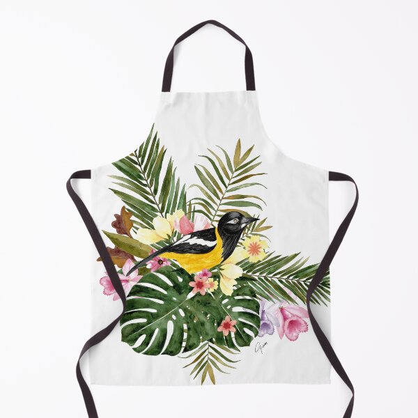 Artikelvorschau, Tropische Blumen und Turpial entworfen und verkauft von GinColorist.