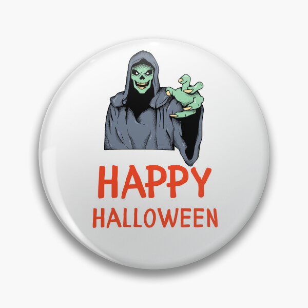 Item preview, Happy Halloween Pastel Detailed Lined Bold Spooky Grim Reaper Design designed and sold by WBP Mart.