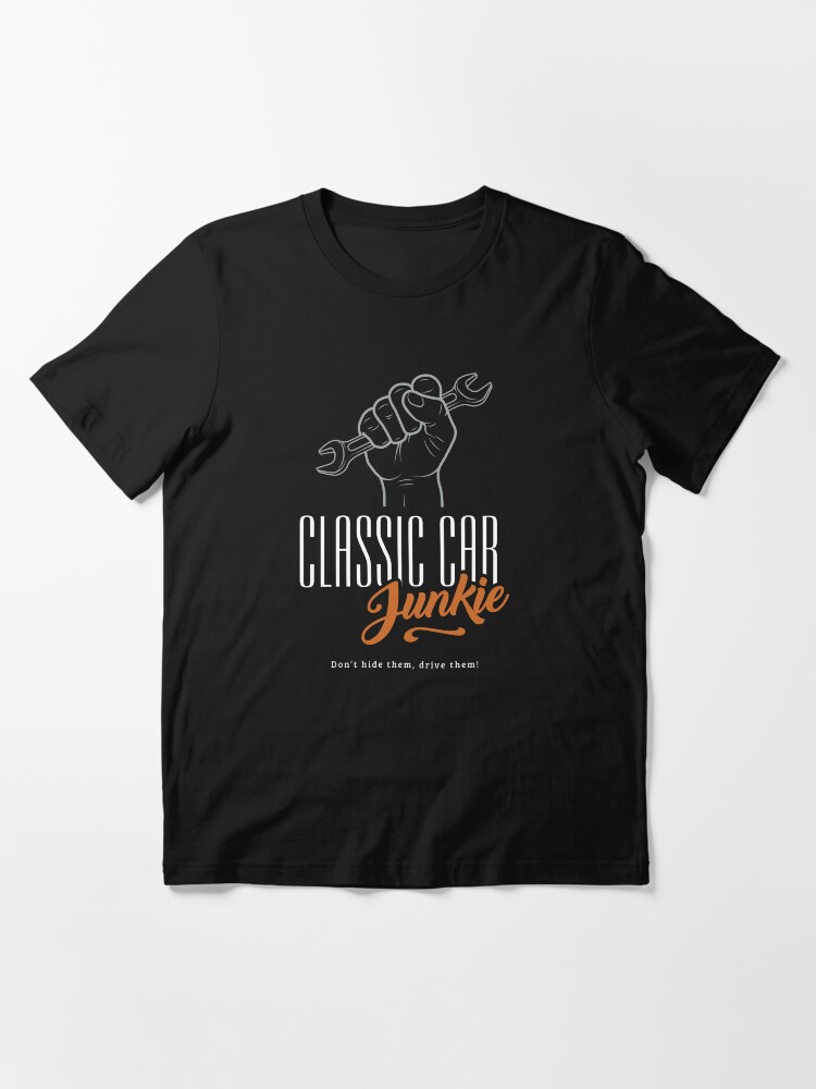 Thumbnail 3 of 7, Essential T-Shirt, Classic Car Junkie - Car Mechanic Garage Tools spanner designed and sold by Joemungus.