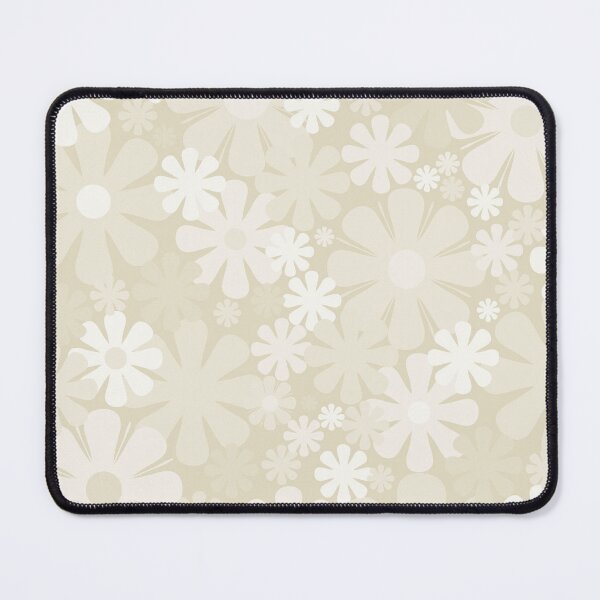 Item preview, Retro 60s 70s Aesthetic Floral Pattern in Pale Beige Cream designed and sold by kierkegaard.