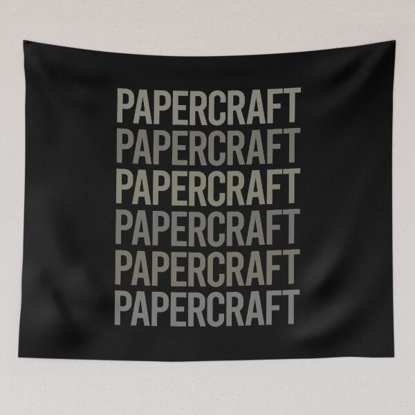 Item preview, Gray Text Art Papercraft Paper Craft designed and sold by TartSpiderWeb.