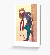 Geeky Character Design Greeting Card