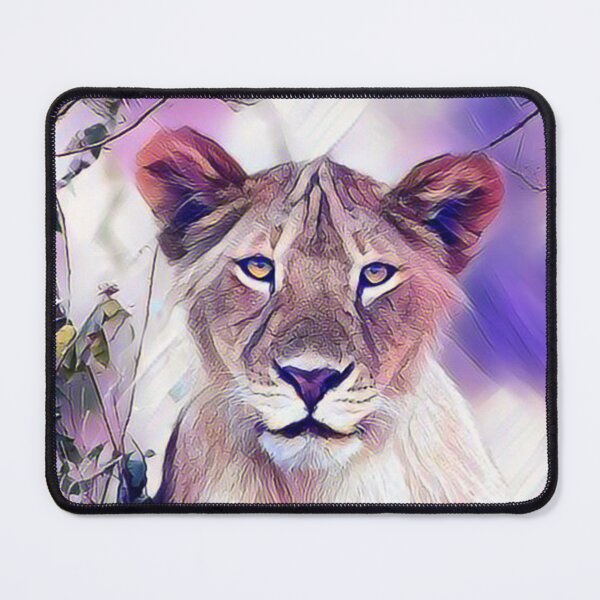 Item preview, The Lioness, Queen of the Jungle Portrait Abstract Painting Art Design designed and sold by WildMuse44.