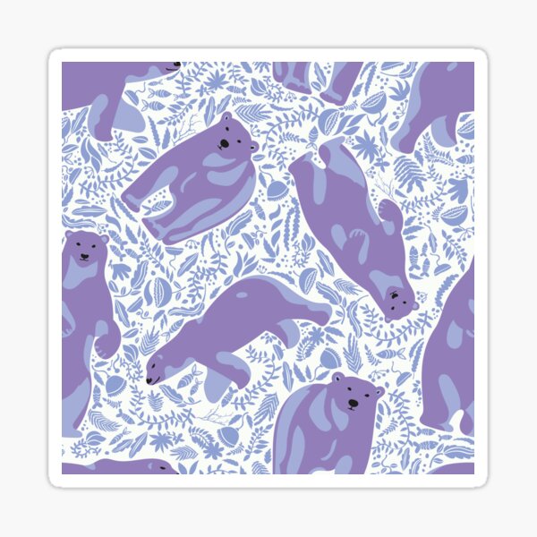 Item preview, Arctic polar bear - purple designed and sold by Flyingwall.