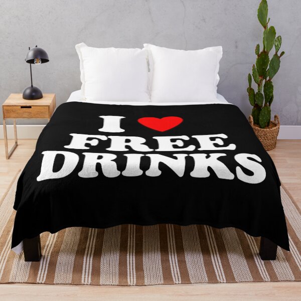 Item preview, I Heart Free Drinks I Love Free Drinks  designed and sold by Tema EL.