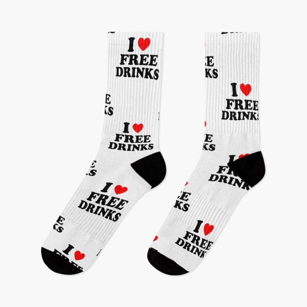Item preview, I Heart Free Drinks I Love Free Drinks  designed and sold by Tema EL.