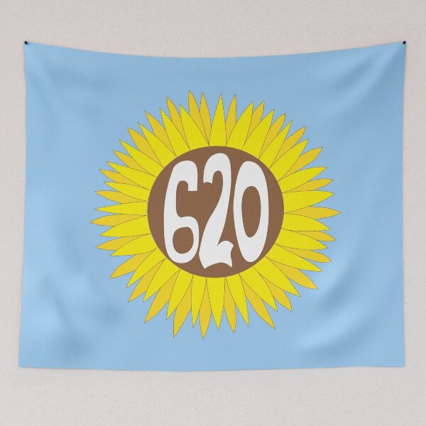 Item preview, Hand Drawn Kansas Sunflower 620 Area Code designed and sold by itsrturn.