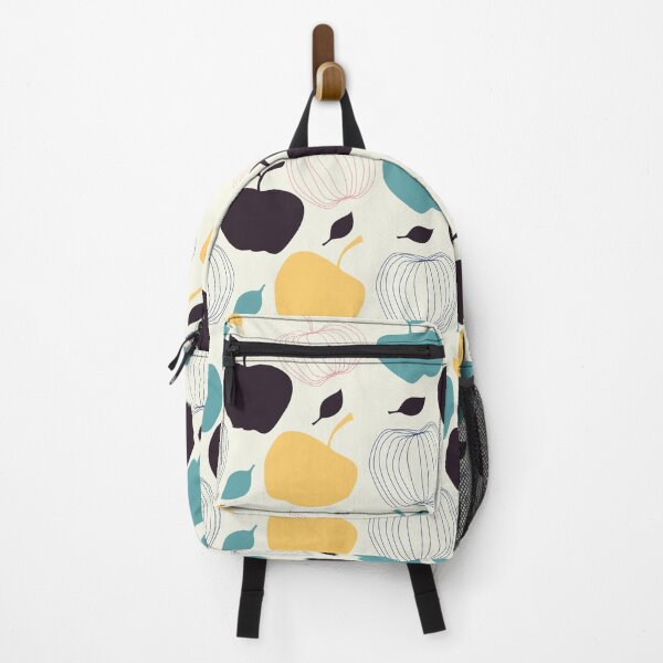 Item preview, Appels Fruits Modern Pattern White/Blue/Black/Yellow designed and sold by OlgaBDesign.