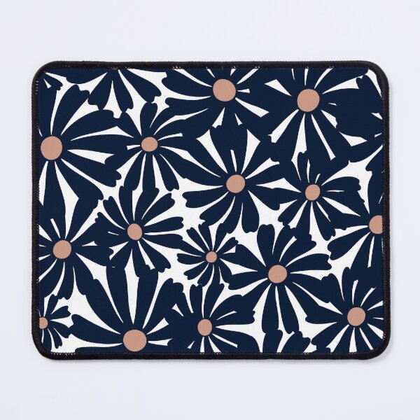 Item preview,  Mod Navy Blue Flowers designed and sold by meggydesigns.