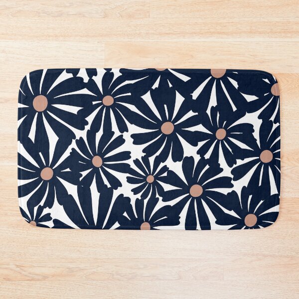Item preview,  Mod Navy Blue Flowers designed and sold by meggydesigns.