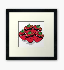 The Strawberry Thieves band logo large Framed Print