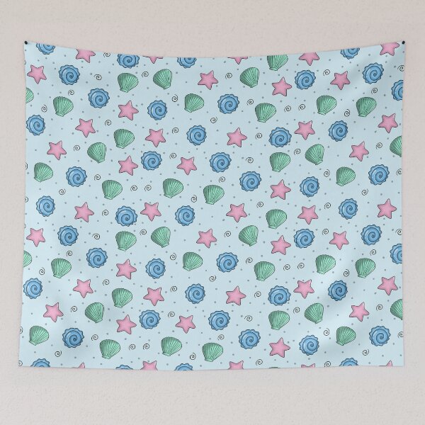 Item preview, Pastel sea shell pattern designed and sold by babysnaily.