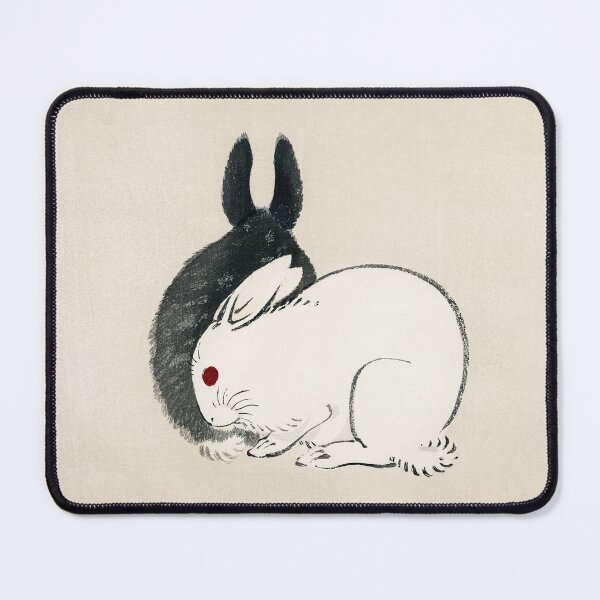 Item preview, Black and White Rabbits, Kōno Bairei, 1844 Japanese Anime designed and sold by gani-75.