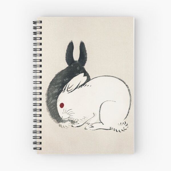 Item preview, Black and White Rabbits, Kōno Bairei, 1844 Japanese Anime designed and sold by gani-75.
