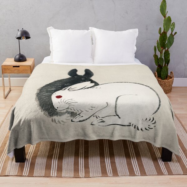 Item preview, Black and White Rabbits, Kōno Bairei, 1844 Japanese Anime designed and sold by gani-75.